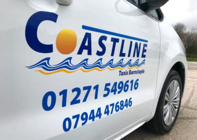 Coastline Taxis Barnstaple Close Up of car
